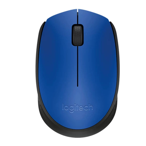 Logitech M170 - Ratón - diestro y zurdo - inalámbrico - 2.4 GHz - receptor inalámbrico USB - azul