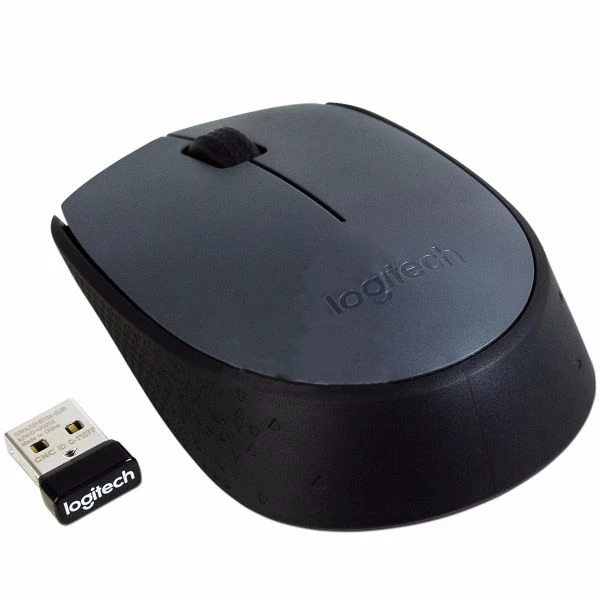 Logitech M170 - Ratón - diestro y zurdo - inalámbrico - 2.4 GHz - receptor inalámbrico USB - negro