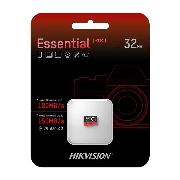 MEMORIA MICRO SD SDXC 32GB 4K ESSENTIAL 180MB/150MB HIKVISION