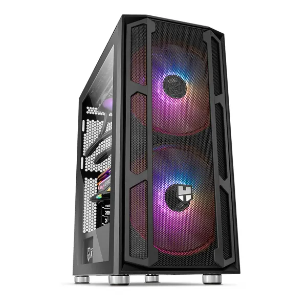 GABINETE GAMER HUMMER NOVA ARGB 2 FAN ARGB FRONT/S/FUENTE NOX
