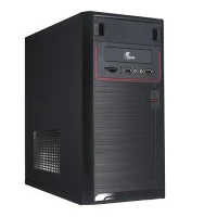 Xtech - Desktop - Micro ATX XTQ-100 - All black - pc case 600W ps logo