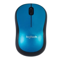 Logitech M185 - Ratón - diestro y zurdo - óptico - inalámbrico - 2.4 GHz - receptor inalámbrico USB - azul